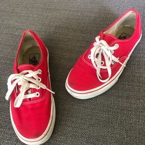 Vans authentic core classics 7.5 red